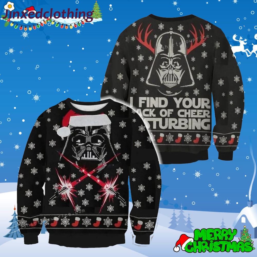 Star War Santa Clause Find Your Lack Of Cheer Disturbing For Unisex Ugly Sweater 